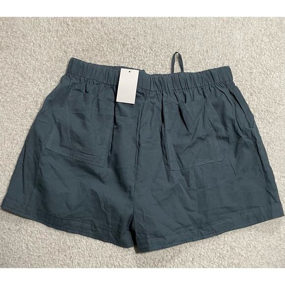 NWT Doublju Women's Size 3XL Drawstring Side Pockets Casual Shorts Deep Blue - Picture 4 of 9